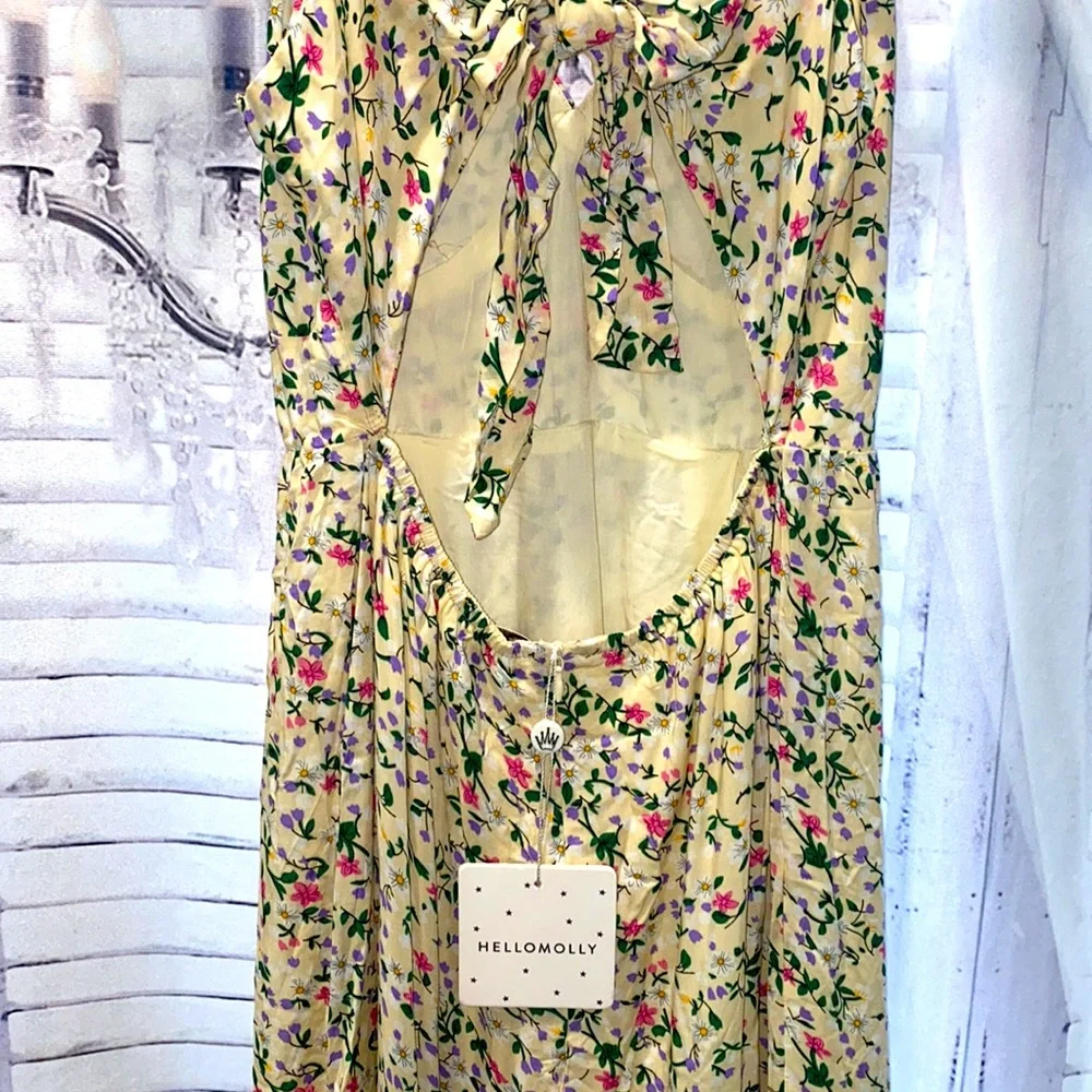 Yellow floral maxi dress - Picture 7 of 9